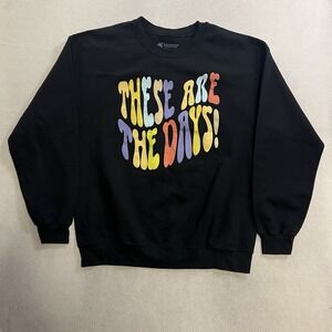 Lauren Daigle Merch 'These Are The Days' Black Crewneck Sweatshirt Large